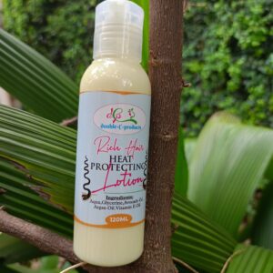 Rich Hair Heat Protecting Lotion.